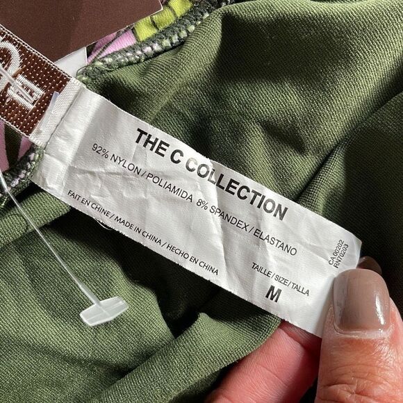 The C Collection By Christina Womens Swimsuit Skirt‎ Stretch Green Size Medium - Picture 5 of 7